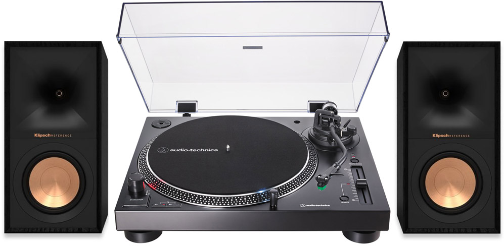 Audio Technica AT-LP120X-USB + Klipsch R-50PM